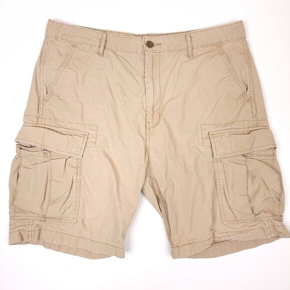 Levi Strauss And Co Cargo Shorts Mens 36x9 Brown Workwear Outdoors 13.5" Rise - Picture 1 of 7